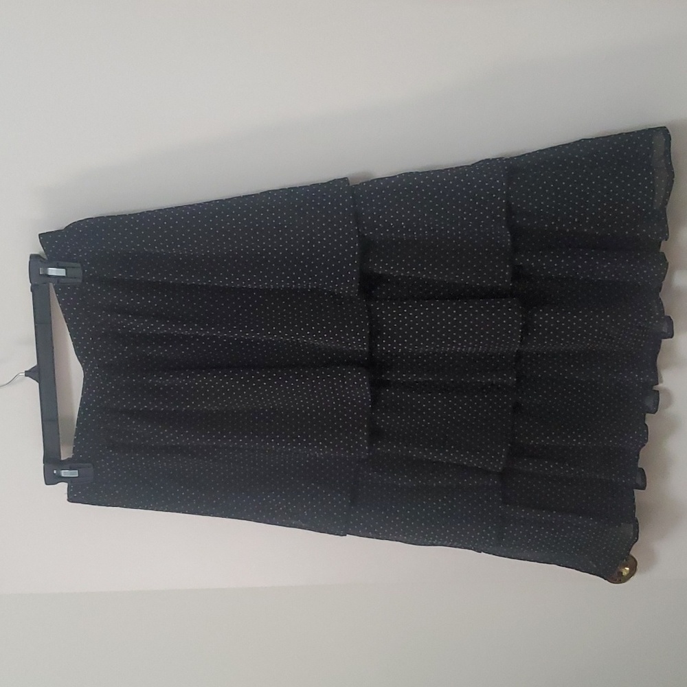 J Crew, medium, black polka dot